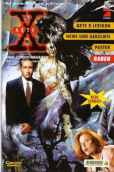 Akte X Heft 08. Raben. Presseausgabe. Akte X- Lexikon, News und Gerüchte, Poster