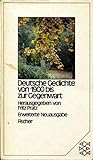 Deutsche Gedichte von 1900 (5277 701) bis zur Gegenwart.
