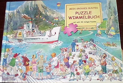 Mein grosses buntes Puzzle Wimmelbuch mit acht 48-teiligen Puzzles