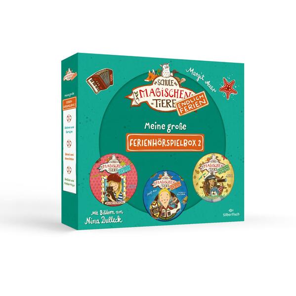 Die Schule der magischen Tiere - Endlich Ferien - Hörspiele: Meine große Ferienhörspielbox 2: »Helene und Karajan«, »Benni und Henrietta«, »Hatice und Mette-Maja«: 3 CDs