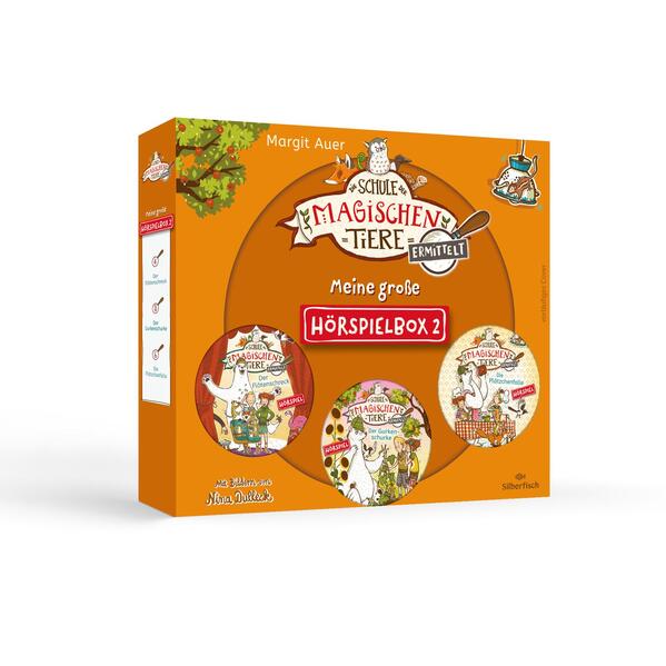 Die Schule der magischen Tiere ermittelt - Hörspiele: Meine große Hörspielbox 2: »Der Flötenschreck«, »Der Gurkenschurke«, »Die Plätzchenfalle«: 3 CDs