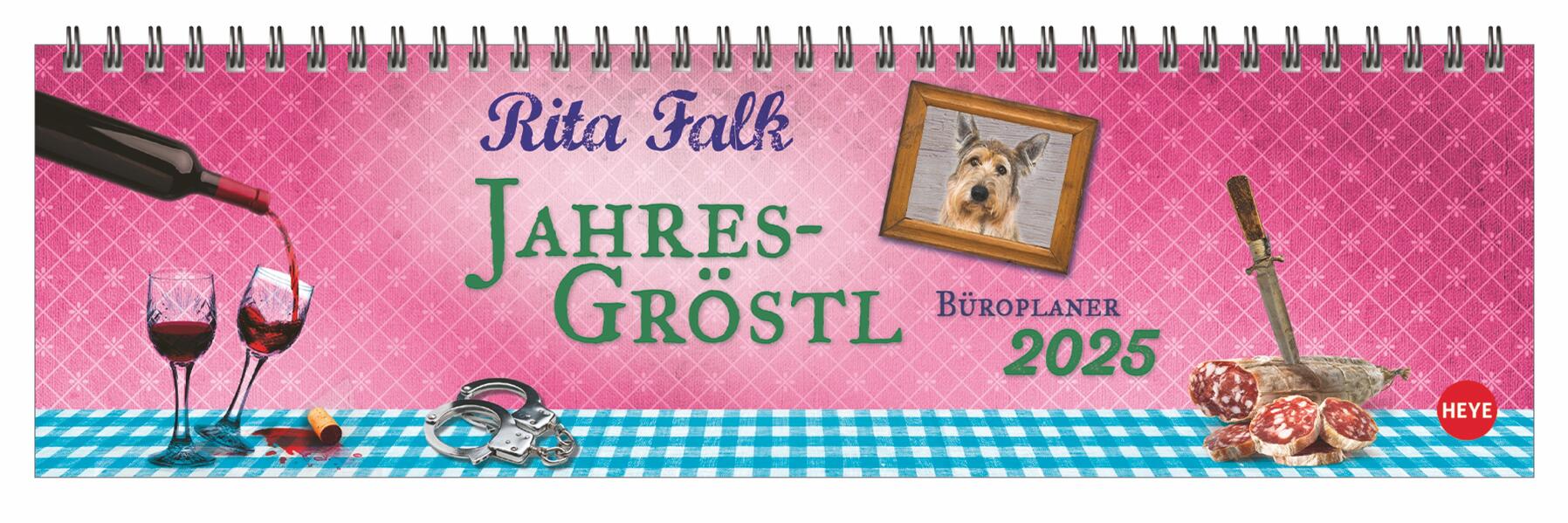 Rita Falk Wochenquerplaner 2025: Der Tischkalender fürs Büro komplett mit Eberhofer-Charme. Jede Woche ein neues Zitat aus den Eberhofer-Krimis in ... für den Schreibtisch! (Tisch-Querplaner Heye)