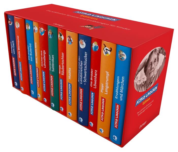 Astrid-Lindgren-Edition: Die schönsten Romane und Erzählungen für Kinder. Sammlung im Schmuckschuber, ideal für junge Leser ab 8 Jahren