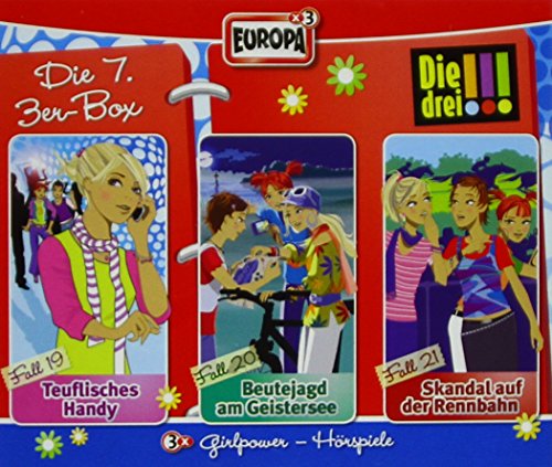 Die drei !!!, 3er Box.Box.7,3 Audio-CDs: Folgen 19-21. Teuflisches Handy; Beutejagd am Geistersee; Skandal auf der Rennbahn