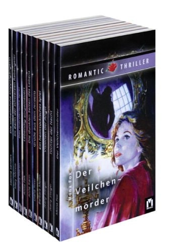 Buchpaket "Romantik-Thriller", 10 Bände