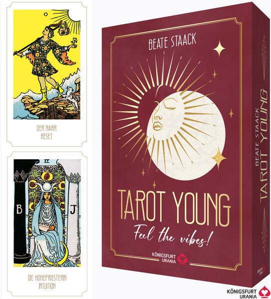 Tarot Young - Feel the vibes: 78 Tarotkarten und 208-seitiges Buch