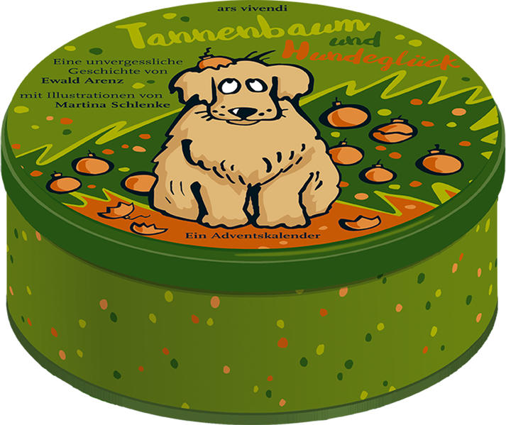 Adventskalender Tannenbaum und Hundeglück - Adventskalender mit Hundegeschichte - 24 Karten in Blechdose zum Aufhängen: Eine unvergessliche Geschichte. Adventskalender 2017