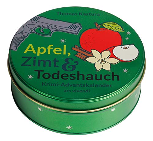 Apfel, Zimt und Todeshauch - Krimi-Adventskalender - Adventskalender mit 24 Karten zum Aufhängen in Blechdose - Mit einer Geschichte von Thomas Kastura