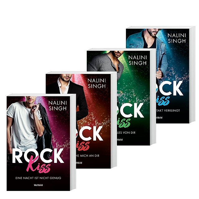 4 Bände im Paket: Rock Kiss - Eine Nacht ist nicht genug/Ich berausche mich an dir/ Ich will alles