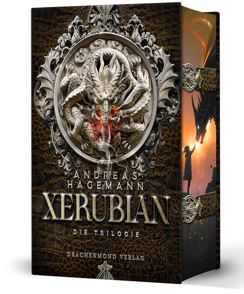 Xerubian: Spannende High Fantasy mit quirligen Drachen und viel Humor | Sammelband als Schmuckausgabe mit Farbschnitt-Garantie