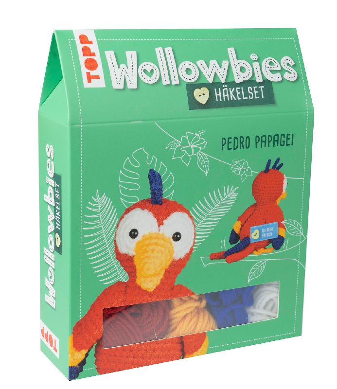 Wollowbies Häkelset Papagei