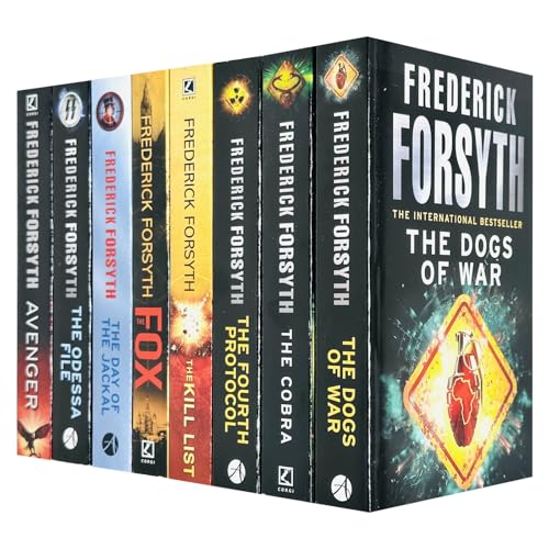 Frederick Forsyth Collection 8 Books Set (The Kill List, The Cobra, The Odessa File, Avenger, The Fox, The Day of the Jackal, The Fourth Protocol, The Dogs Of War)