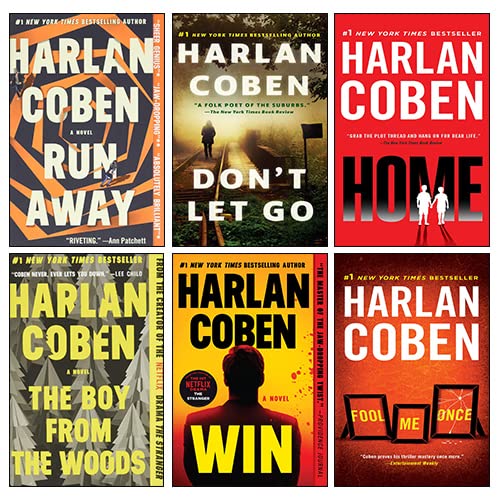 Harlan Coben 6 Books Collection Set (Don't Let Go, Fool Me Once, Home, Run Away, The Boy from the Woods, Win) - Harlan Coben