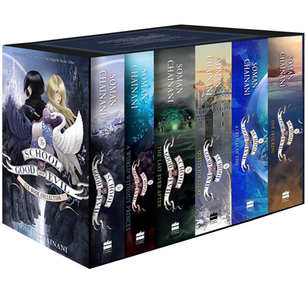 The School For Good and Evil Series 6 Books Collection Box Set By Soman Chainani (The School for Good and Evil, A World Without Princes, The Last Ever After, Quests for Glory & More...)