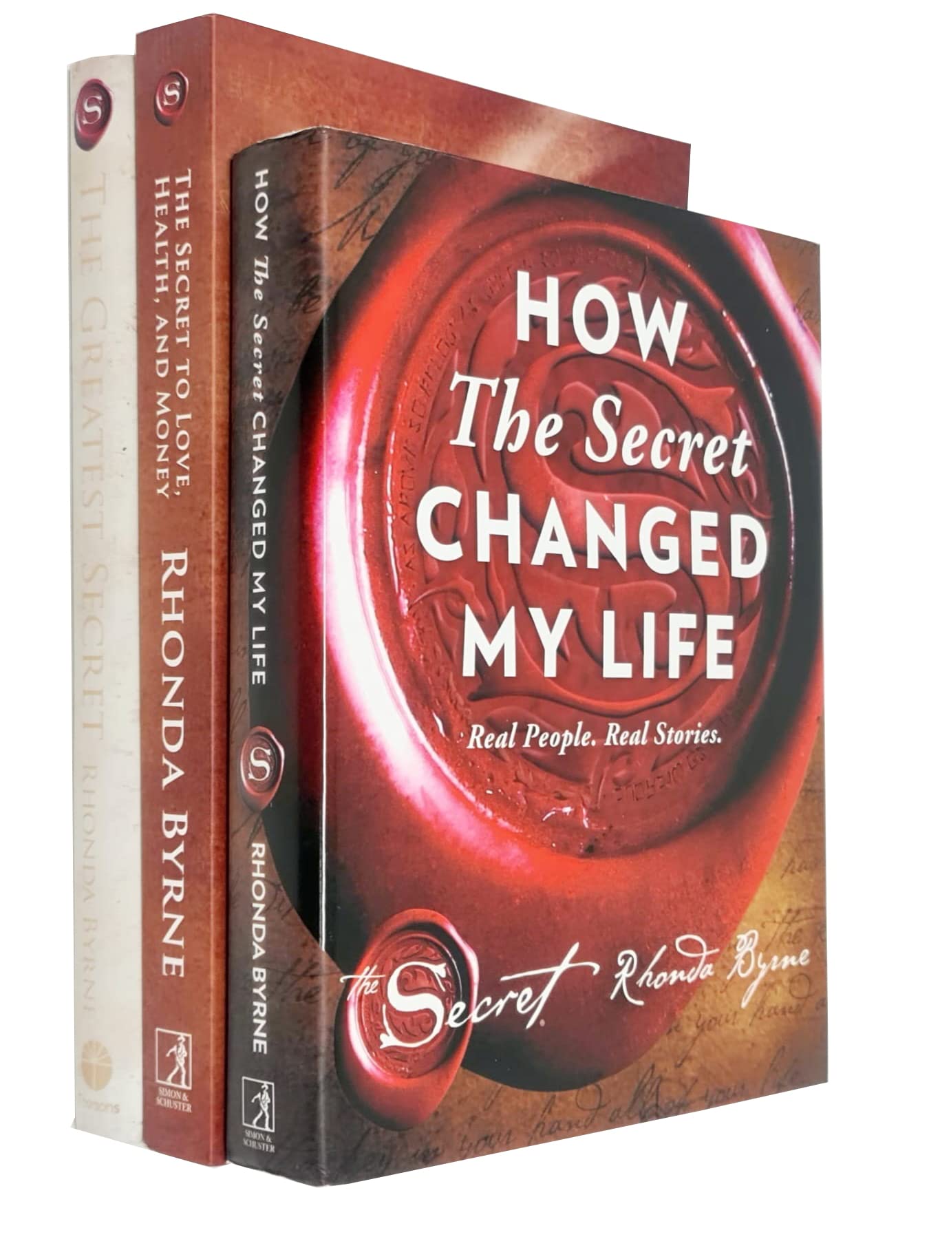 Rhonda Byrne Collection 3 Books Set (How The Secret Changed My Life [Hardcover], The Greatest Secret [Hardcover], The Secret to Love Health and Money)