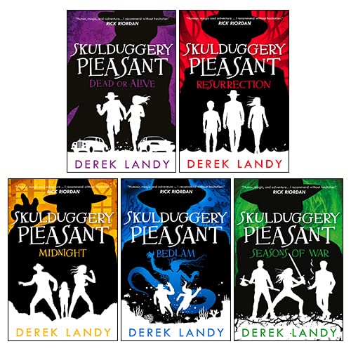 Skulduggery Pleasant Series (10 - 14) Collection 5 Books Set by Derek Landy(Resurrection, Midnight, Bedlam, Seasons of War, Dead or Alive)
