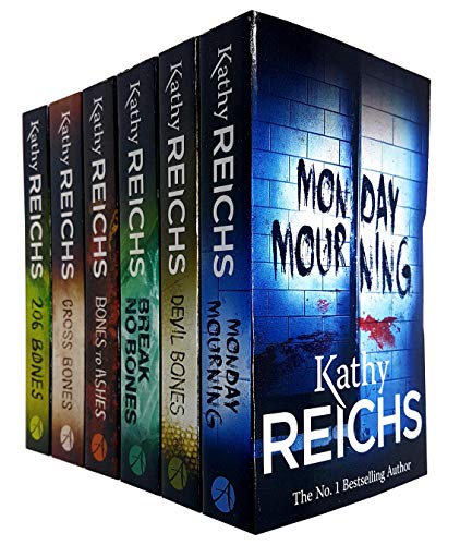 Temperance Brennan Series 2 Collection 6 Bücherset von Kathy Reichs (Monday Mourning, Cross Bones, Break No Bones, Bones to Ashes, Devil Bones, 206 Bones)