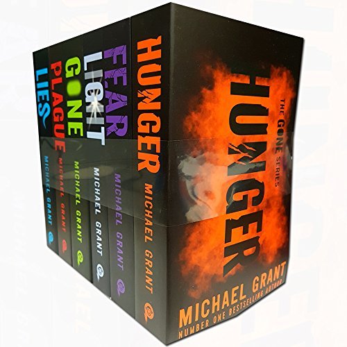 michael grant gone series 6 books collection set (fear, plague, lies, hunger, gone, light)