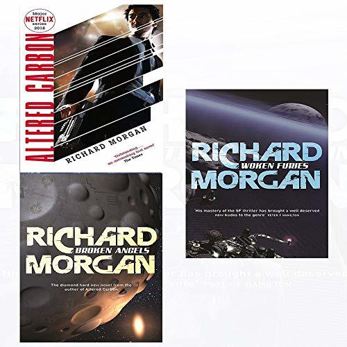 richard morgan gollancz s.f. series 3 books collection set - (altered carbon,broken angels: netflix altered carbon book 2,woken furies: netflix altered carbon book 3)