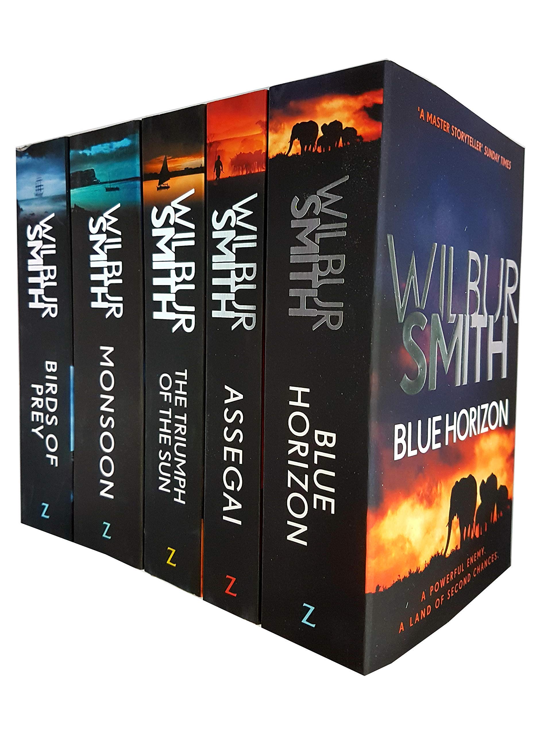 The Courtney Series, 5 Books 9 to 13 Collection set (Birds of Prey, Monsoon, Blue Horizon, The Triumph of the Sun, Assegai)
