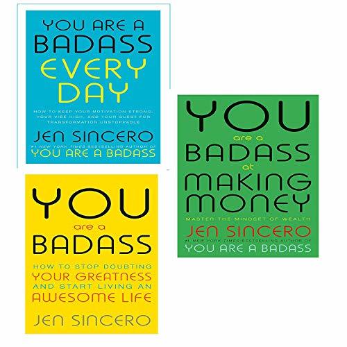 Jen Sincero Collection 3-Bücher-Set (Du bist ein Badass, wenn es darum geht, jeden Tag Geld zu verdienen)