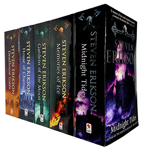 The Malazan Book of the Fallen 1 to 5 Steven Erikson 5 Books Collection Set