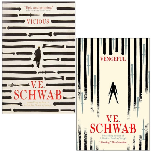 V. E Schwab Villains Series 2 Books Collection Set (Vicious, Vengeful)