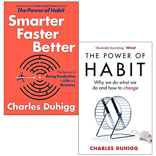 Charles Duhigg Collection 2 Books Set ([Hardcover] Smarter Faster Better, The Power of Habit: Why We Do What We Do, and How to Change)