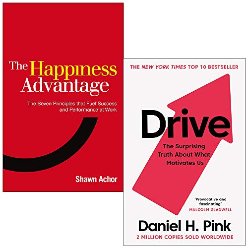 The Happiness Advantage, Drive Daniel H Pink 2 Books Collection Set - Shawn Achor