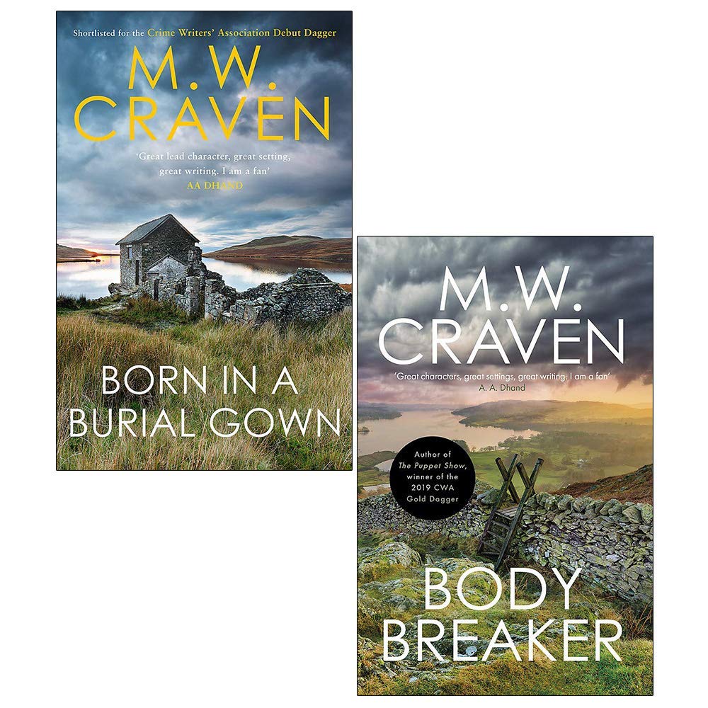 MW Craven Avison Fluke Serie 2 Büchersammlungsset (Born in a Burial Gown, Body Breaker)