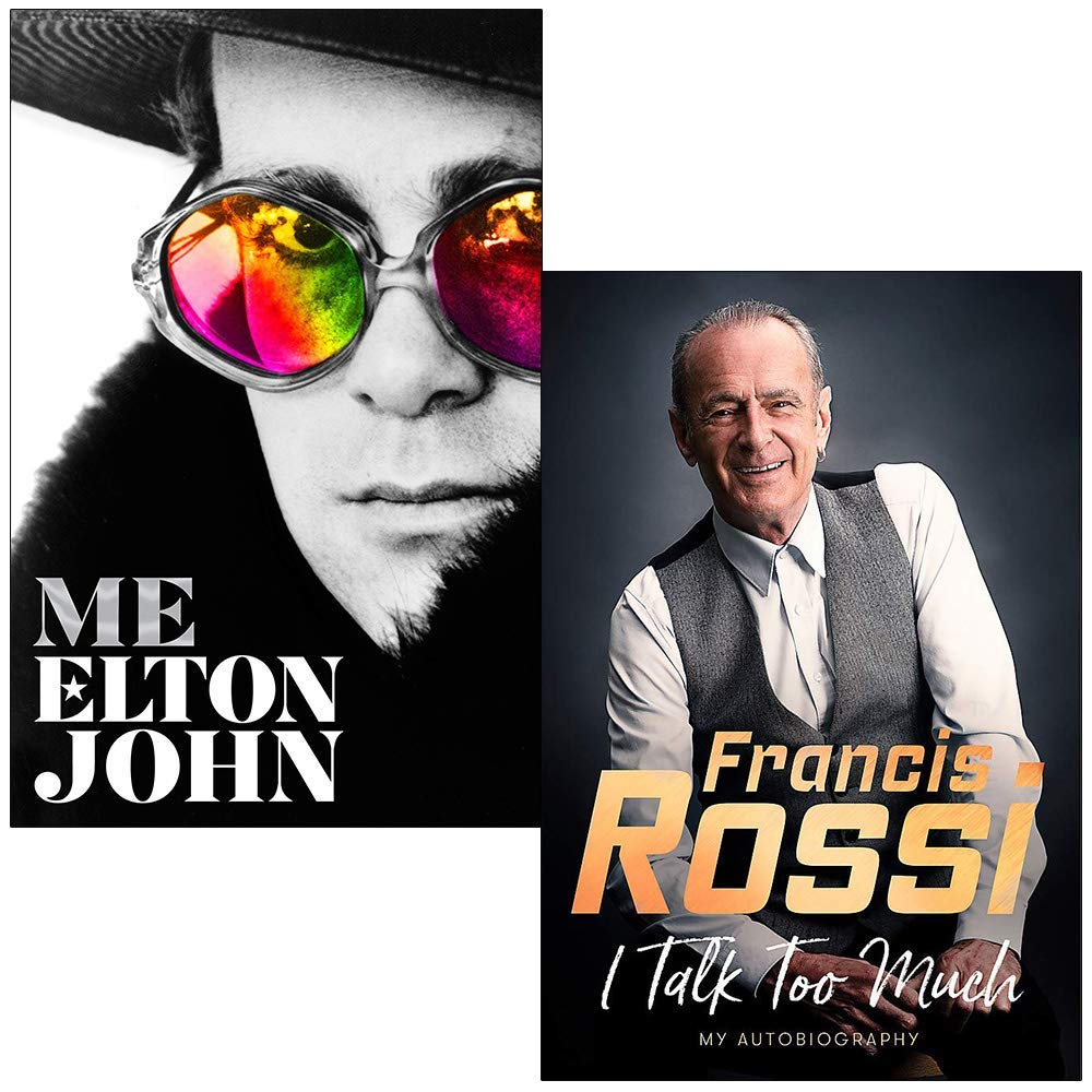 Me: Elton John Official Autobiography By Elton John & I Talk Too Much: My Autobiography By Francis Rossi 2 Books Collection Set