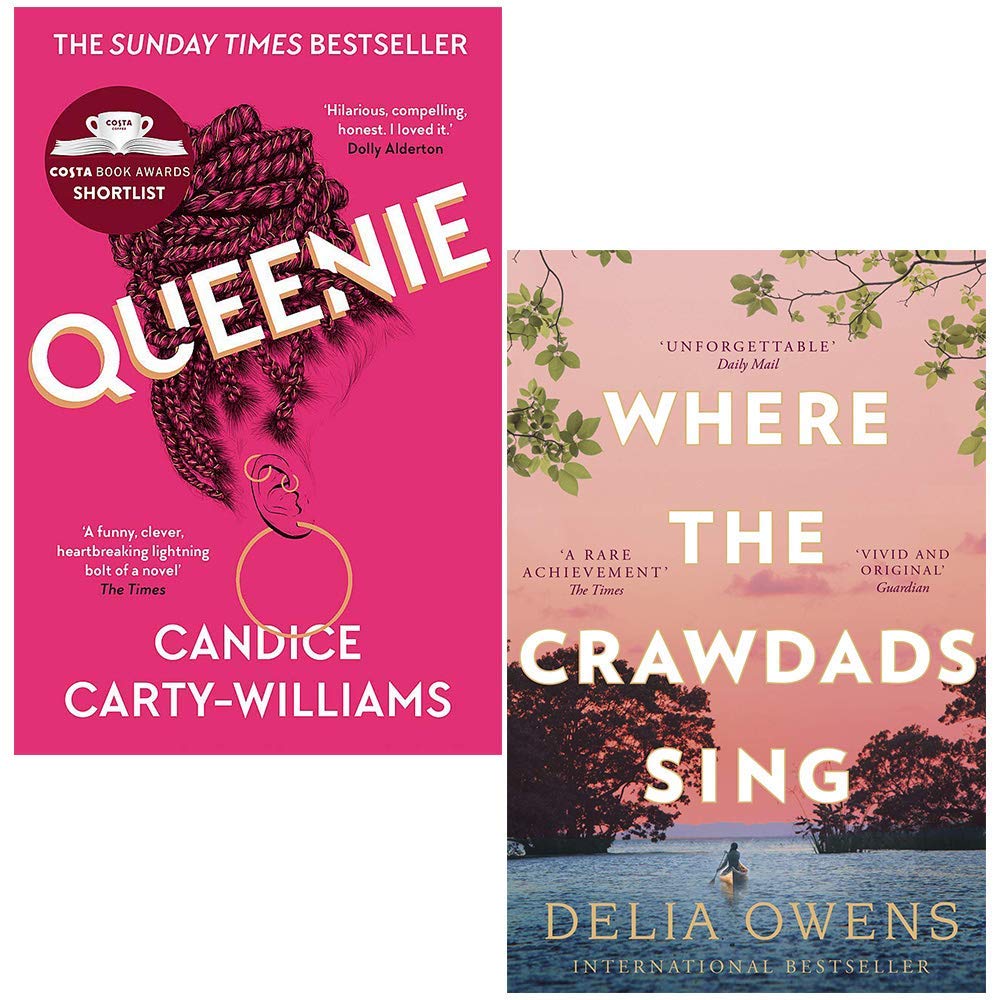 Queenie By Candice Carty-Williams and Where the Crawdads Sing By Delia Owens 2 Books Collection Set
