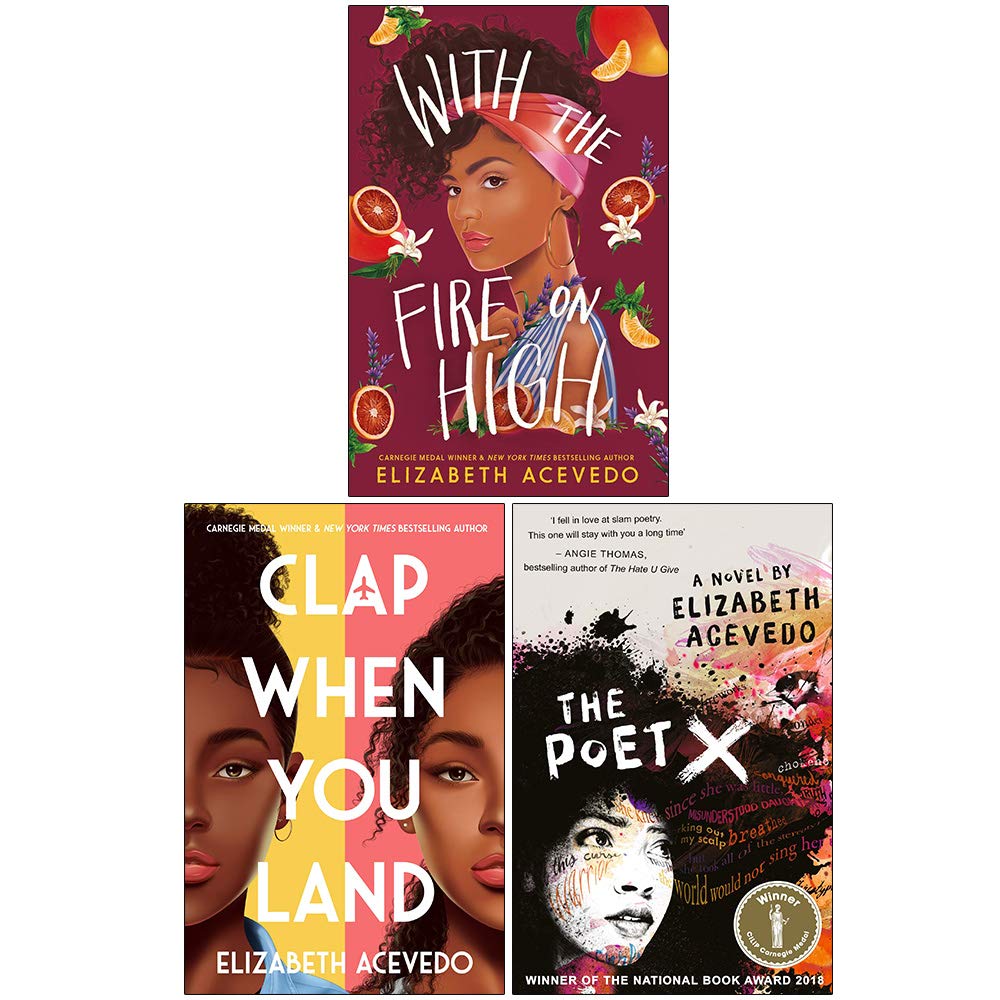 Elizabeth Acevedo Collection 3 Books Set (With the Fire on High, Clap When You Land, The Poet X)
