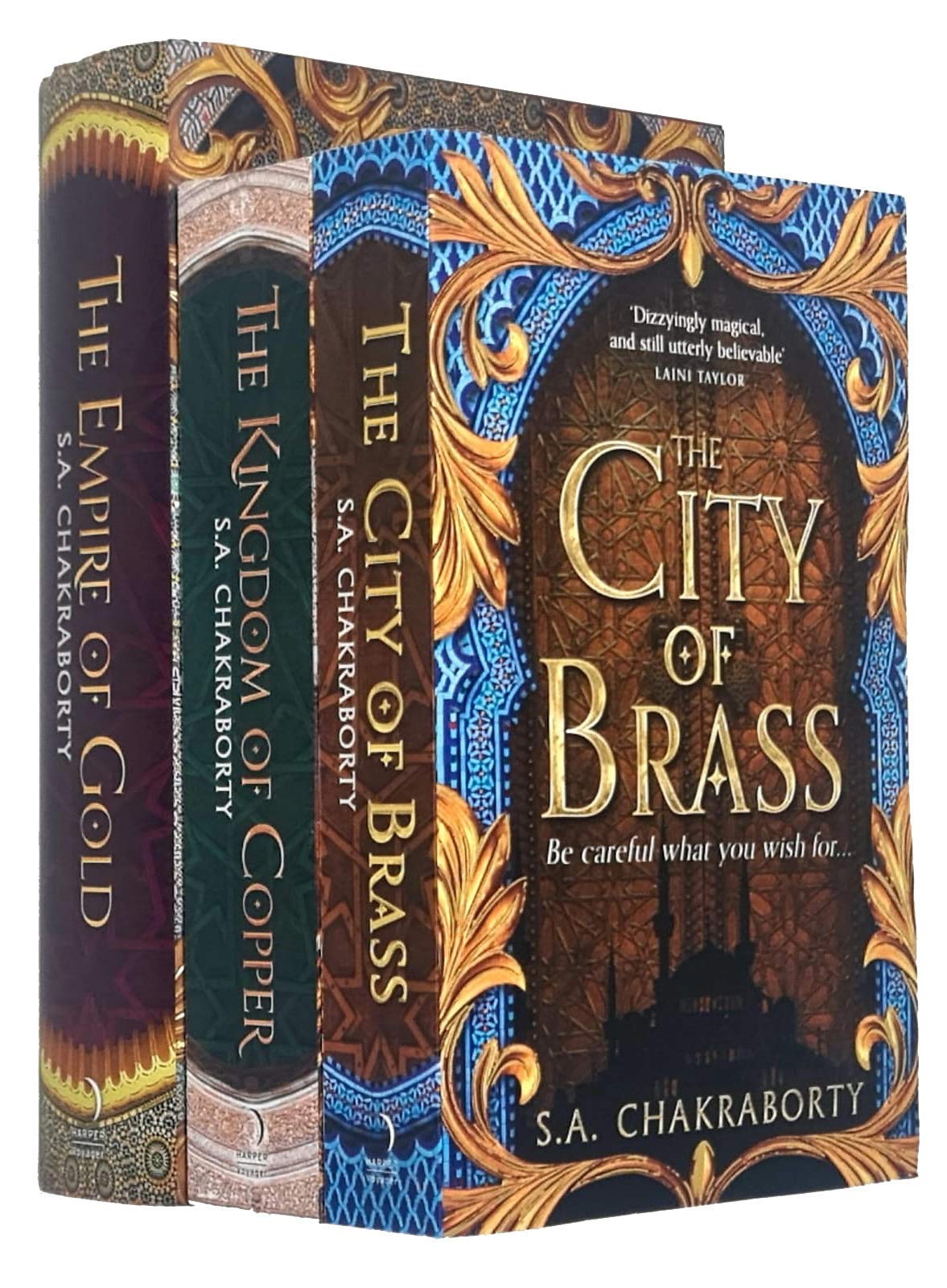 Daevabad Trilogy Series 3 Büchersammlungsset von SA Chakraborty (Die Stadt aus Messing, Das Königreich aus Kupfer, [Gebundene Ausgabe] Das Reich aus Gold)
