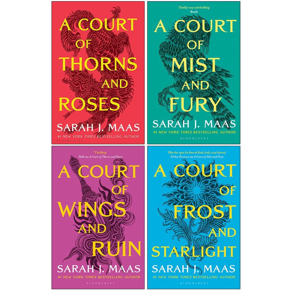 A Court of Thorns and Roses Series Sarah J. Maas 4 Books Collection Set (A Court of Thorns and Roses, A Court of Mist and Fury, A Court of Wings and Ruin, A Court of Frost and Starlight)