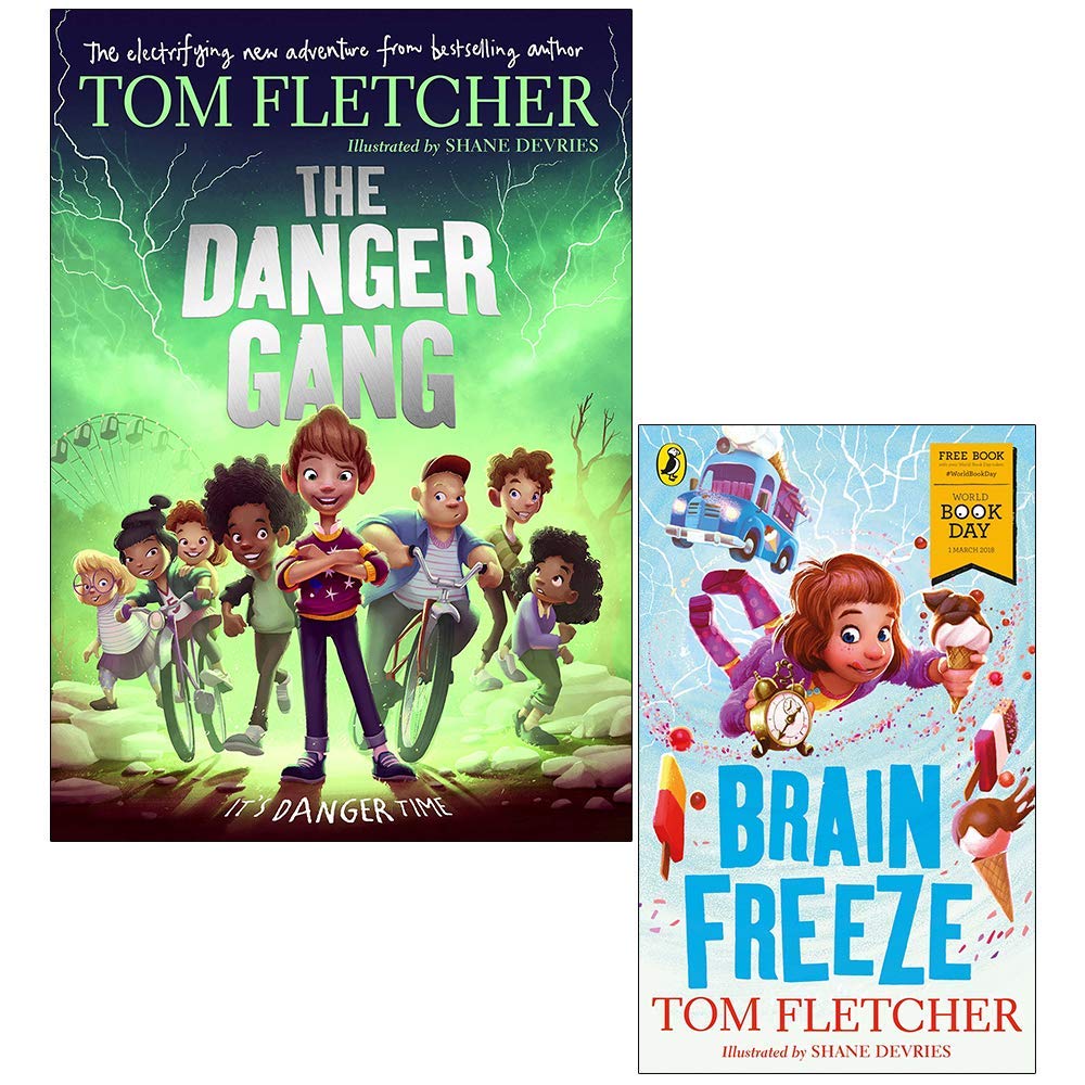 The Danger Gang & Brain Freeze World Book Day By Tom Fletcher 2 Books Collection Set
