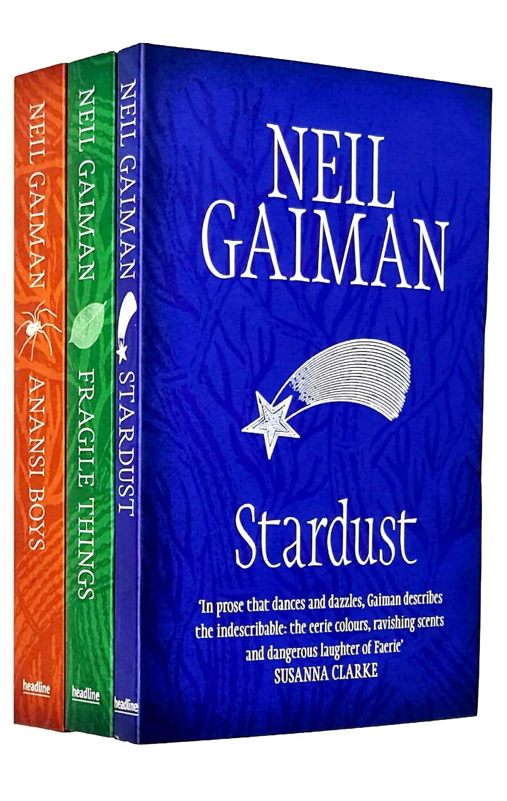 Neil Gaiman Collection 3-Bücher-Set (Stardust, Fragile Things, Anansi Boys)