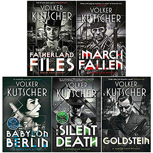 Gereon Rath Mystery Series Collection 5 Books Set By Volker Kutscher (Babylon Berlin, Goldstein, The Silent Death, The Fatherland Files, The March Fallen)