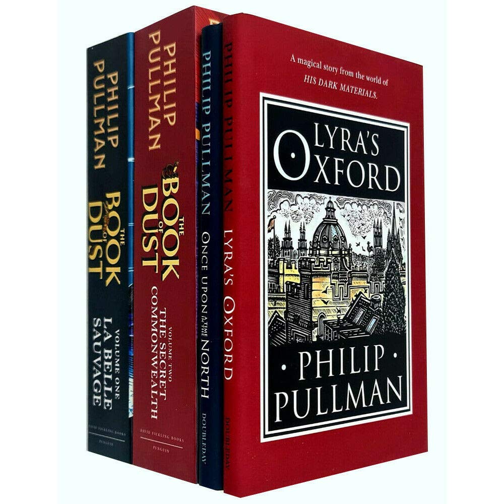 Philip Pullman His Dark Materials & The Book of Dust Vol 1 & 2 Collection 4 Books Set (Lyra's Oxford, Once Upon a Time in the North, La Belle Sauvage, The Secret Commonwealth)