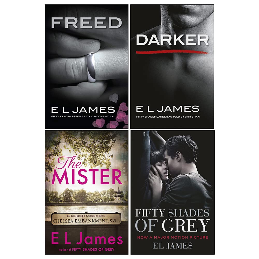 E L James Collection 4 Books Set (The Mister, Darker, Freed, Fifty Shades of Grey)