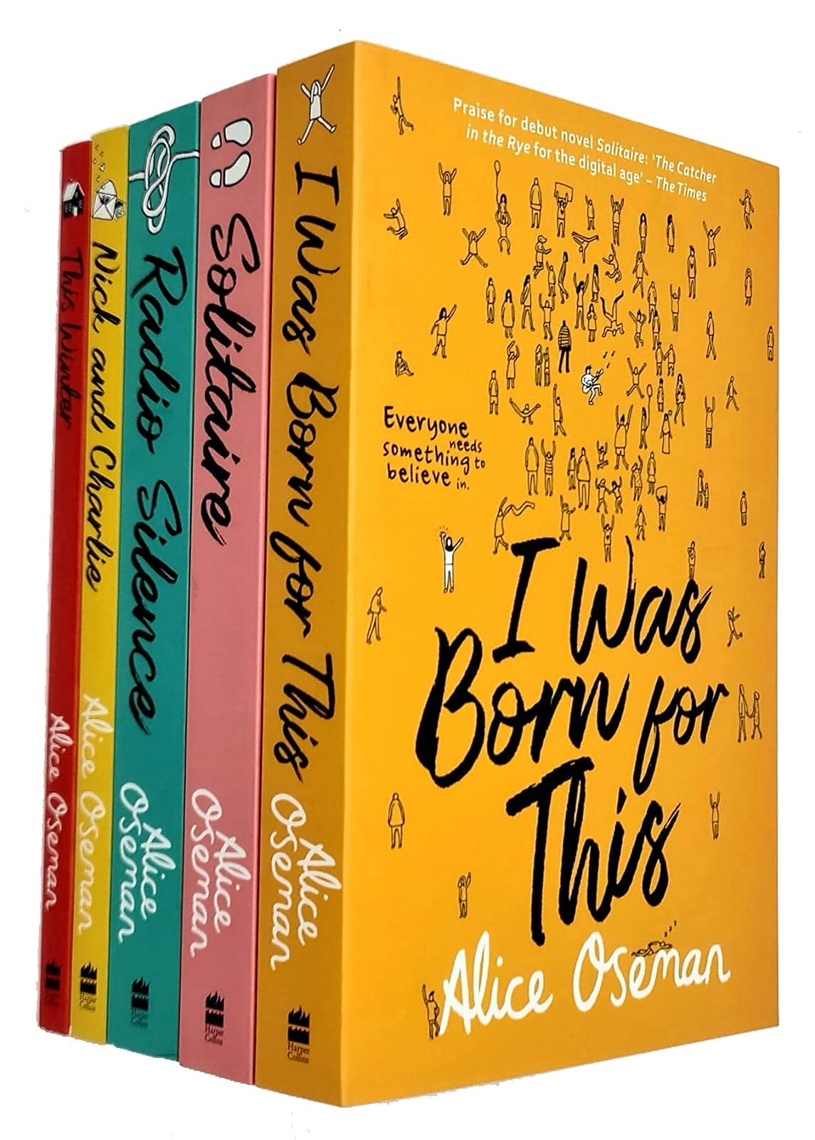 Alice Oseman Collection 5 Books Set (I Was Born for This, Solitaire, Radio Silence, Nick and Charlie, This Winter)