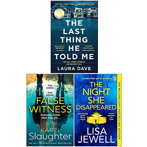 The Last Thing He Told Me, False Witness, The Night She Disappeared 3 Books Collection Set