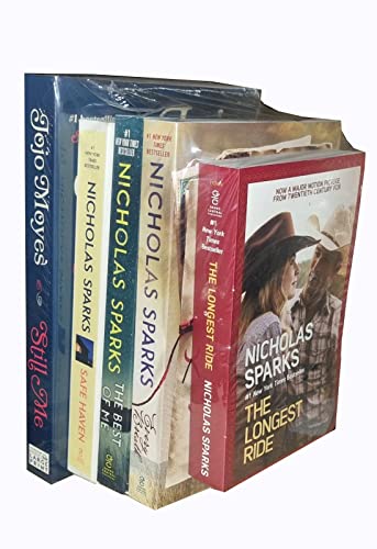 Nicholas Sparks & Still Me Jojo Moyes 5 Books Collection Set (The Longest Ride, Every Breath, The Best Of Me, Safe Haven)