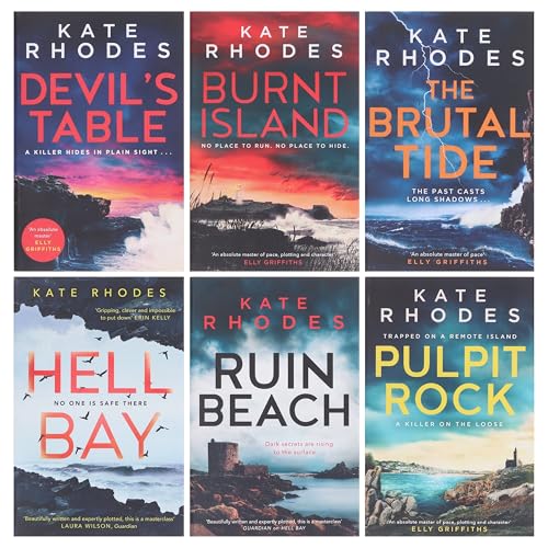 Kate Rhodes Ben Kitto Series Collection 5 Books Set (Hell Bay, Ruin Beach, Burnt Island, Pulpit Rock, [Hardcover] Devil's Table)