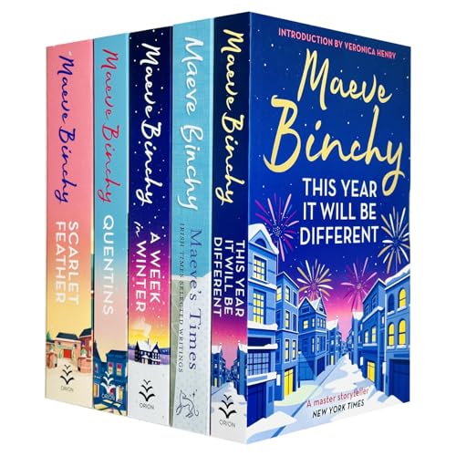 Maeve Binchy Collection 5 Books Set (The Return Journey, Tara Road, Maeve's Times, This Year It Will Be Different, Nights of Rain and Stars)