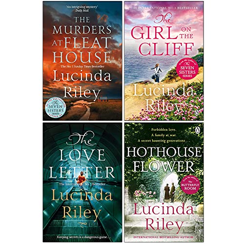 Lucinda Riley Collection 4 Books Set (The Murders at Fleat House, The Girl on the Cliff, The Love Letter, Hothouse Flower)