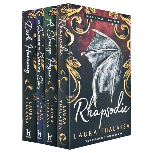 The Bargainer Series 4 Books Collection Set by Laura Thalassa (Rhapsodic, A Strange Hymn, The Emperor of Evening Stars & Dark Harmony) - Laura Thalassa