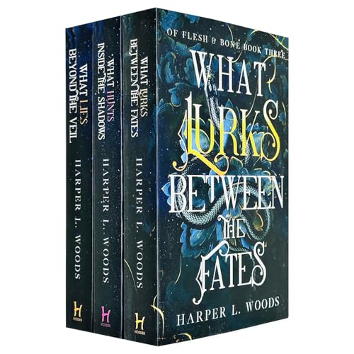 Of Flesh & Bone Series 3 Books Collection Set by Harper L. Woods (What Lies Beyond the Veil, What Hunts Inside the Shadows & What Lurks Between the Fates)