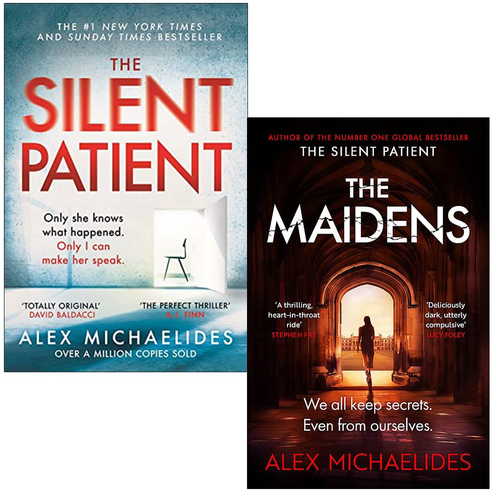 Alex Michaelides Collection 2 Books Set (The Silent Patient, The Maidens)
