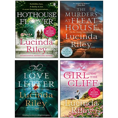Lucinda Riley 4 Books Collection Set (Hothouse Flower, The Murders at Fleat House, The Love Letter, The Girl on the Cliff)